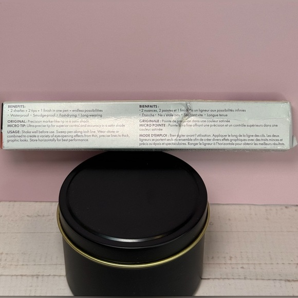 Stila Stay All Day Dual Eyeliner-Origina/Micro (Drk Brwn & Amber) NIB .033 oz - Picture 2 of 4